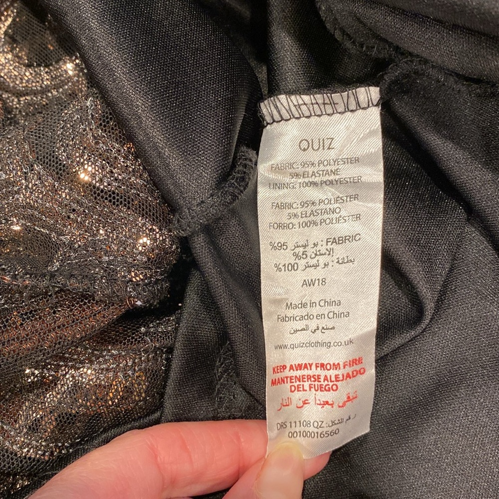 Quiz Sequin Mini Dress Euro 34 GB6 Possibly US Size XS - Picture 15 of 17